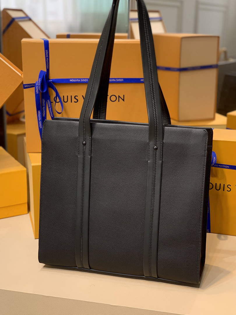 LV M57308 Louis Vuitton Takeoff Tote Bag Black