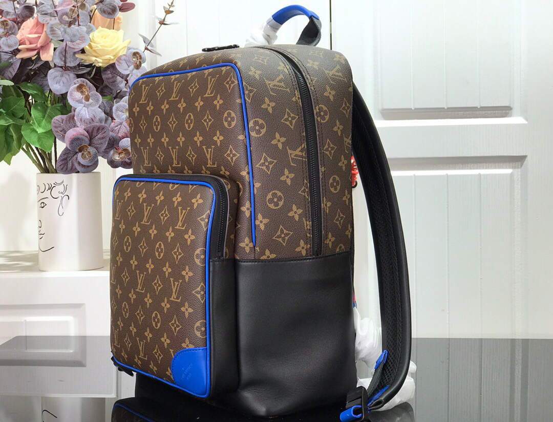 LV M45335 Louis Vuitton Dean Backpack Monogram Macassar