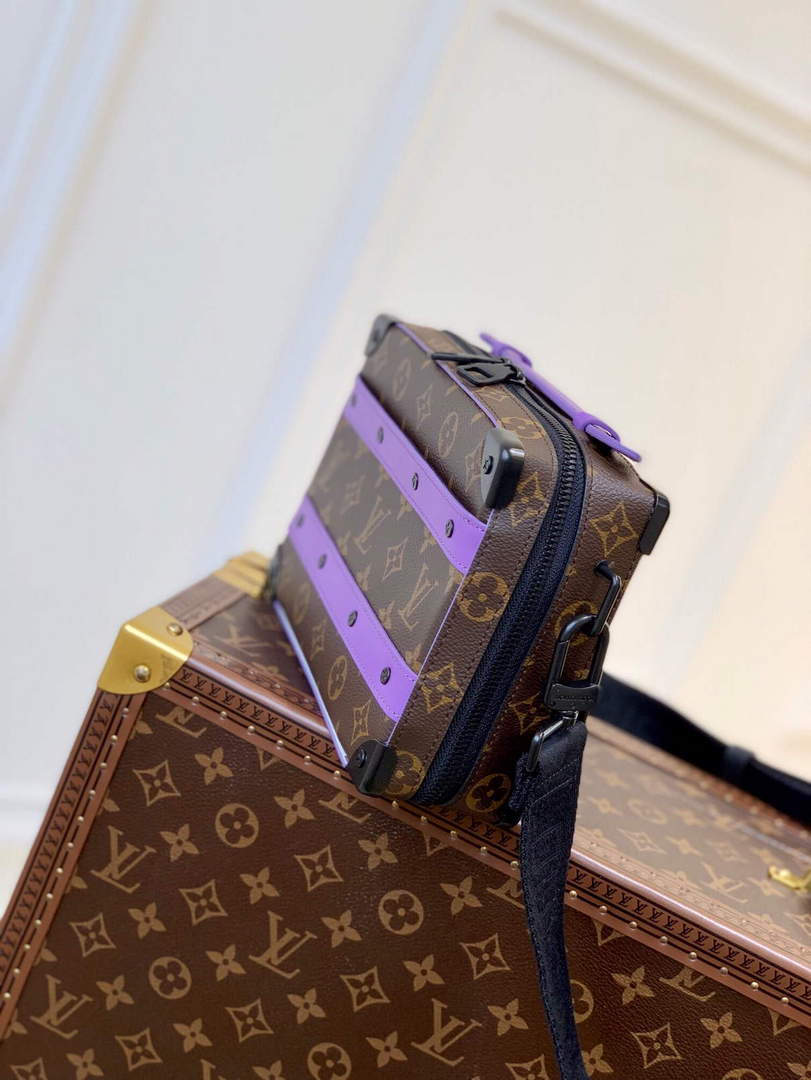 LV M46264 Louis Vuitton Handle Soft Trunk Bag Purple