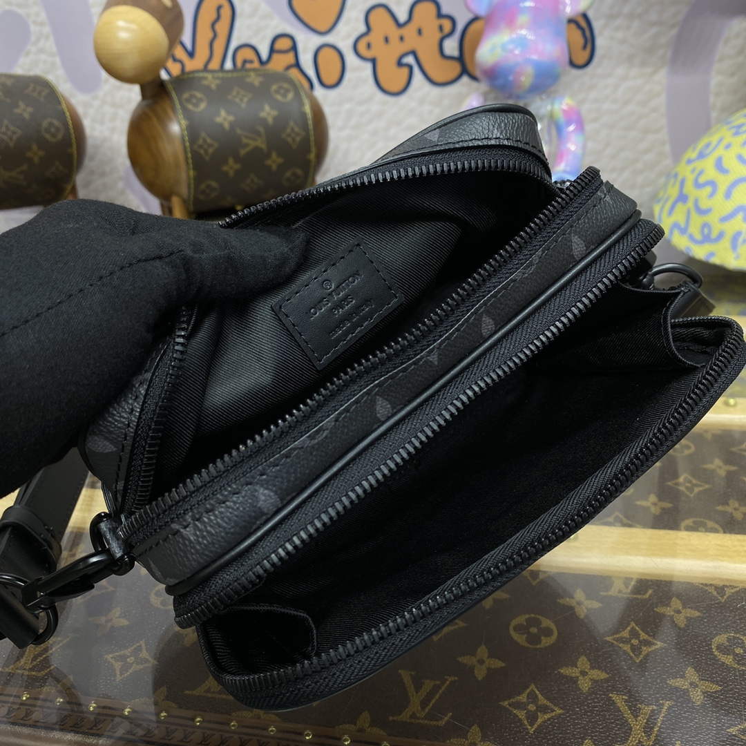 LV M82542 Louis Vuitton Nano Alpha Bag Black