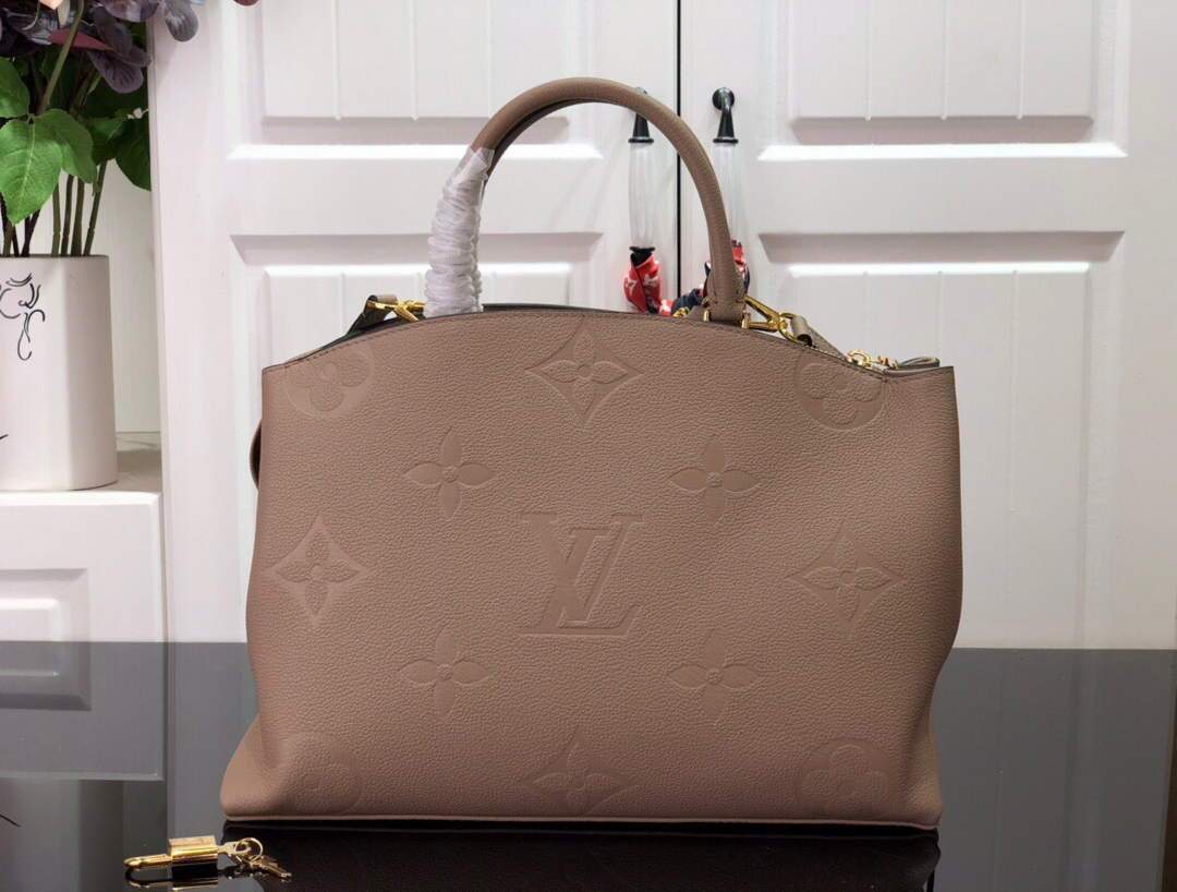 LV M45833 Louis Vuitton Grand Palais Monogram Tote Bag Gray M45811