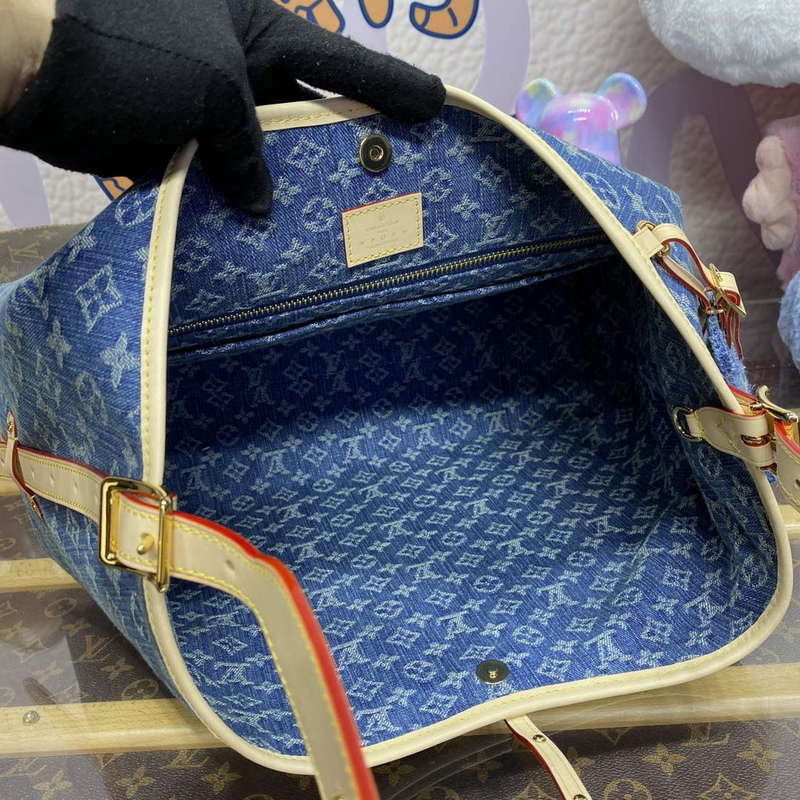 LV M46855 Louis Vuitton CarryAll MM Bag Monogram Denim
