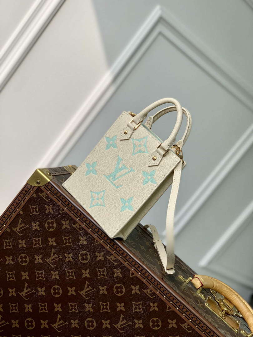 LV M81416 Louis Vuitton Petit Sac Plat Bag Matcha green