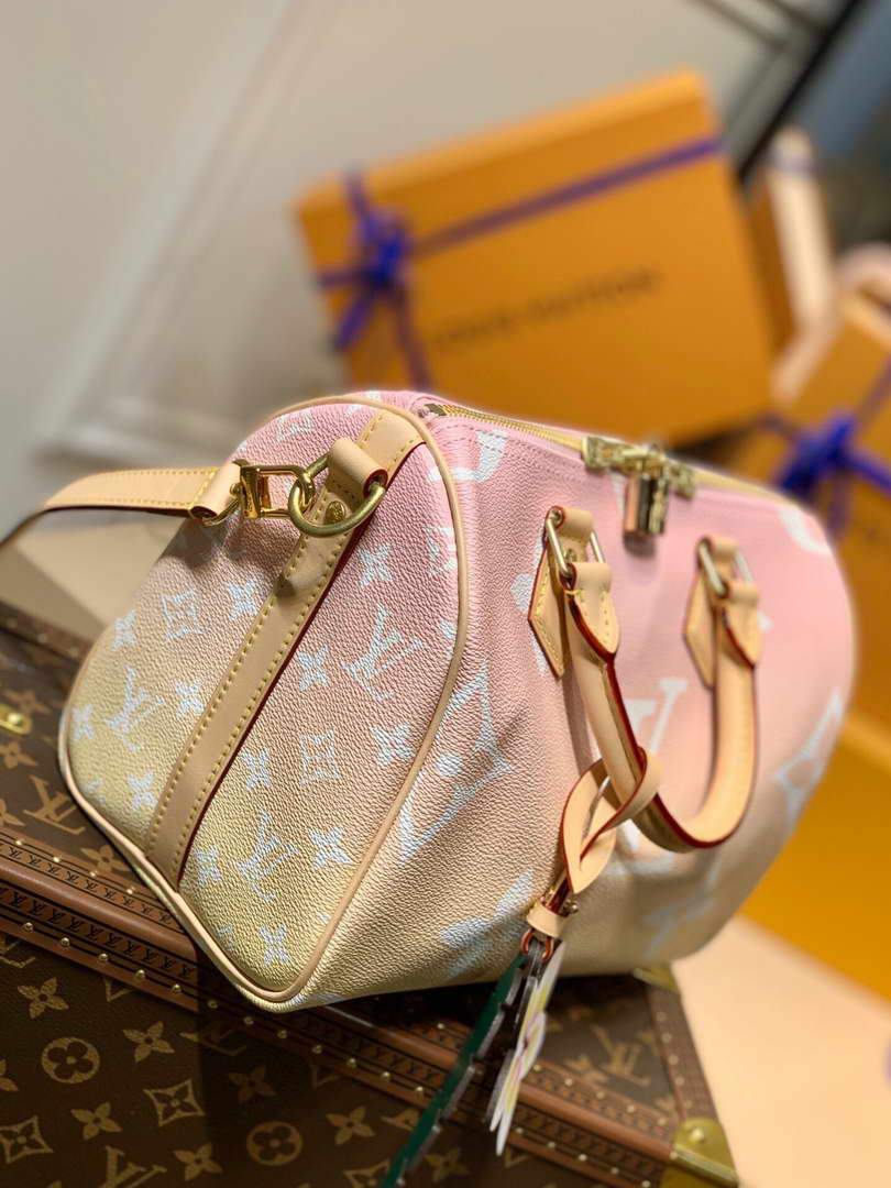 LV M45724 Louis Vuitton Speedy Bandouliere 25 Hendbag Pink