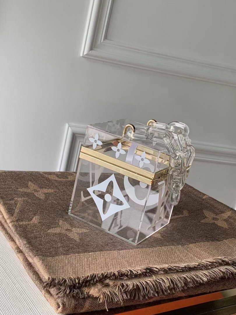 LV GI0488 Louis Vuitton Plexiglass Perfume Cube Scott Box