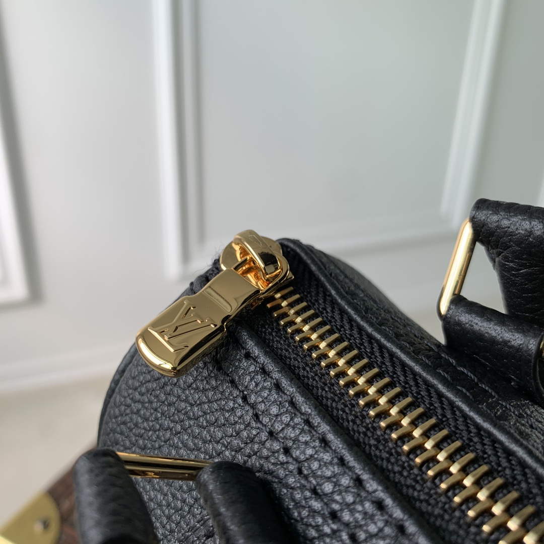 LV M46745 Louis Vuitton Nano Speedy Bag Black