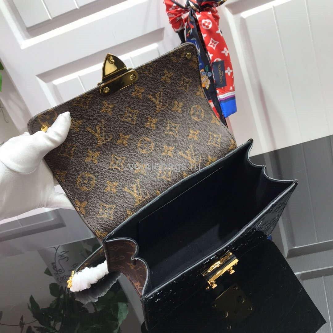 LV M90516 Louis Vuitton Wynwood Monogram Vernis Bag M90566 Black