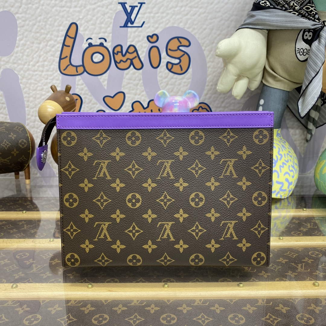 LV M82859 Louis Vuitton Pochette Voyage MM Bag Purple
