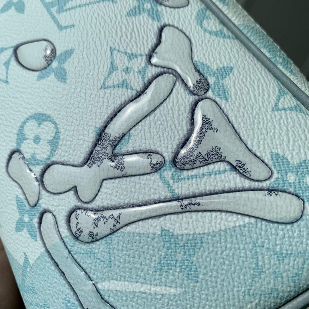 LV M82337 Louis Vuitton Dopp Kit Toiletry Bag Crystal Blue