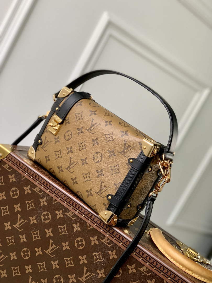LV M46358 Louis Vuitton Side Trunk PM Handbag Yellow