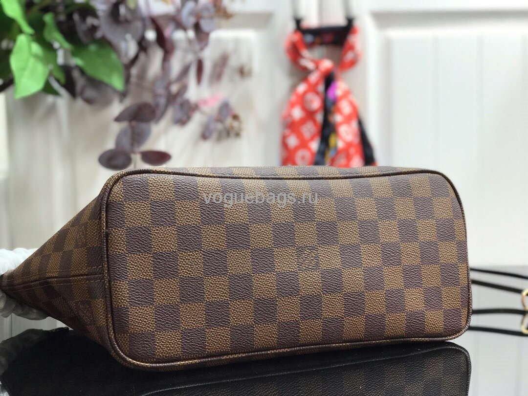 LV M41359 Louis Vuitton Neverfull PM Damier Ebene M41245 Bag Pink