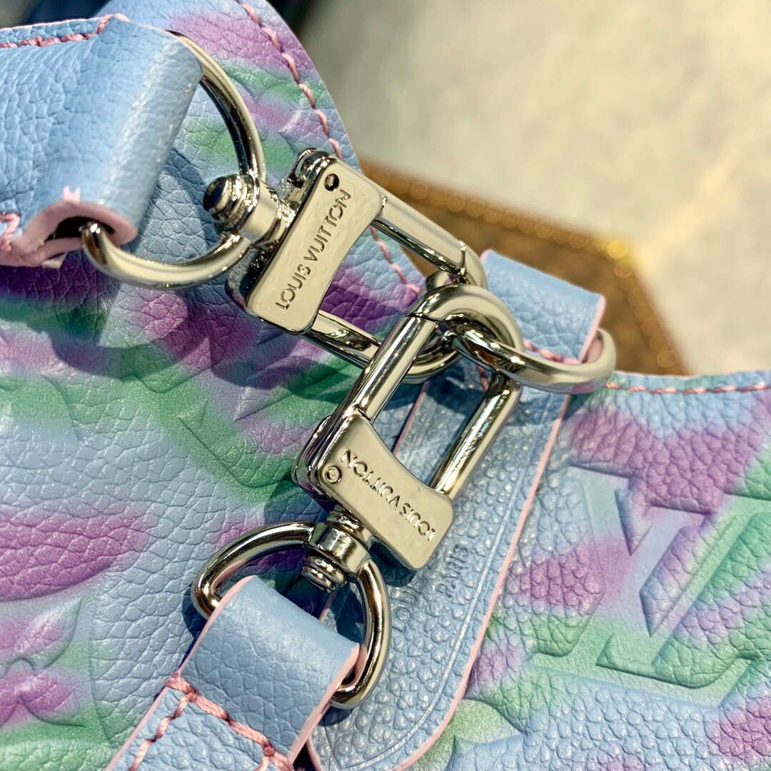 LV M46174 Louis Vuitton NONO BB Bucket Bag Blue