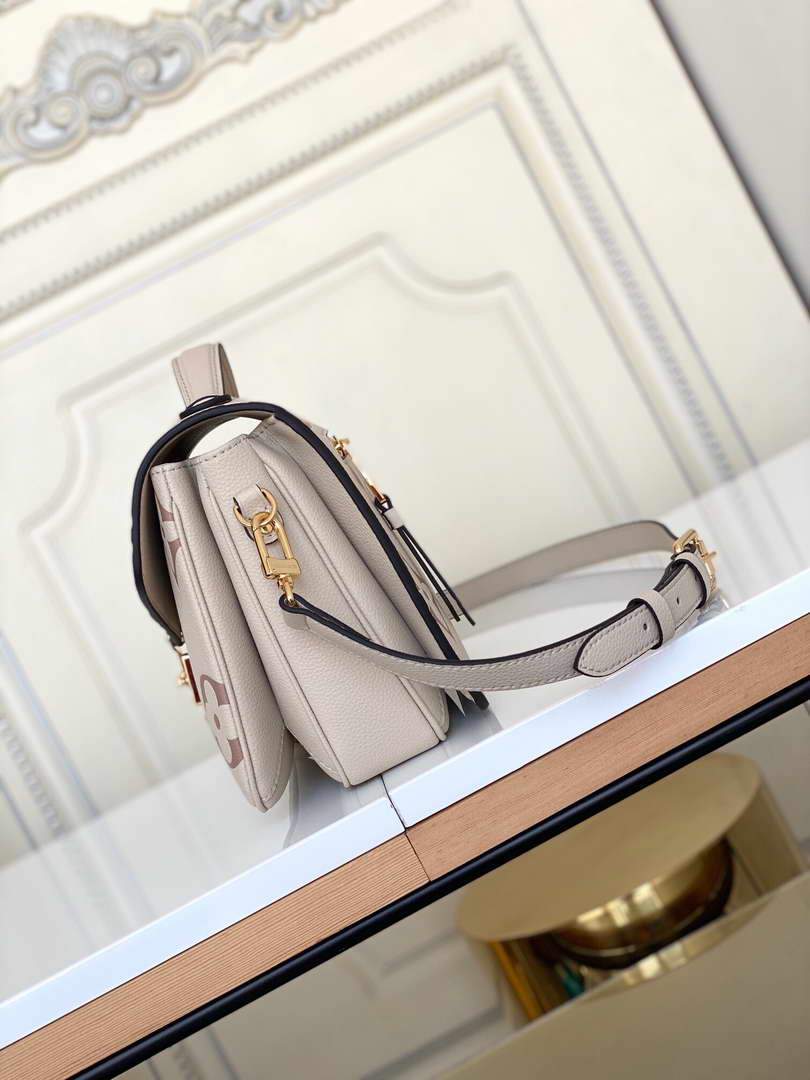 LV M45596 Louis Vuitton Pochette M��tis M45773 Bag Cream Pink