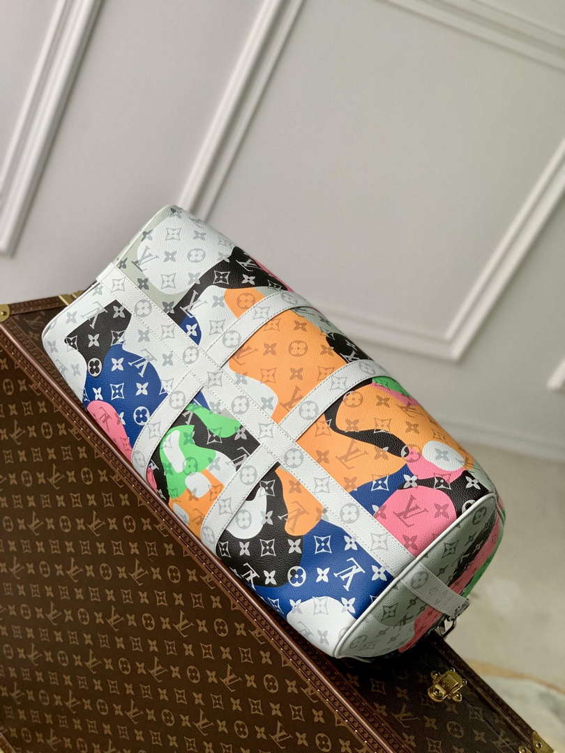 LV M23160 Louis Vuitton Keepall Bandouli��re 45 Multicolor
