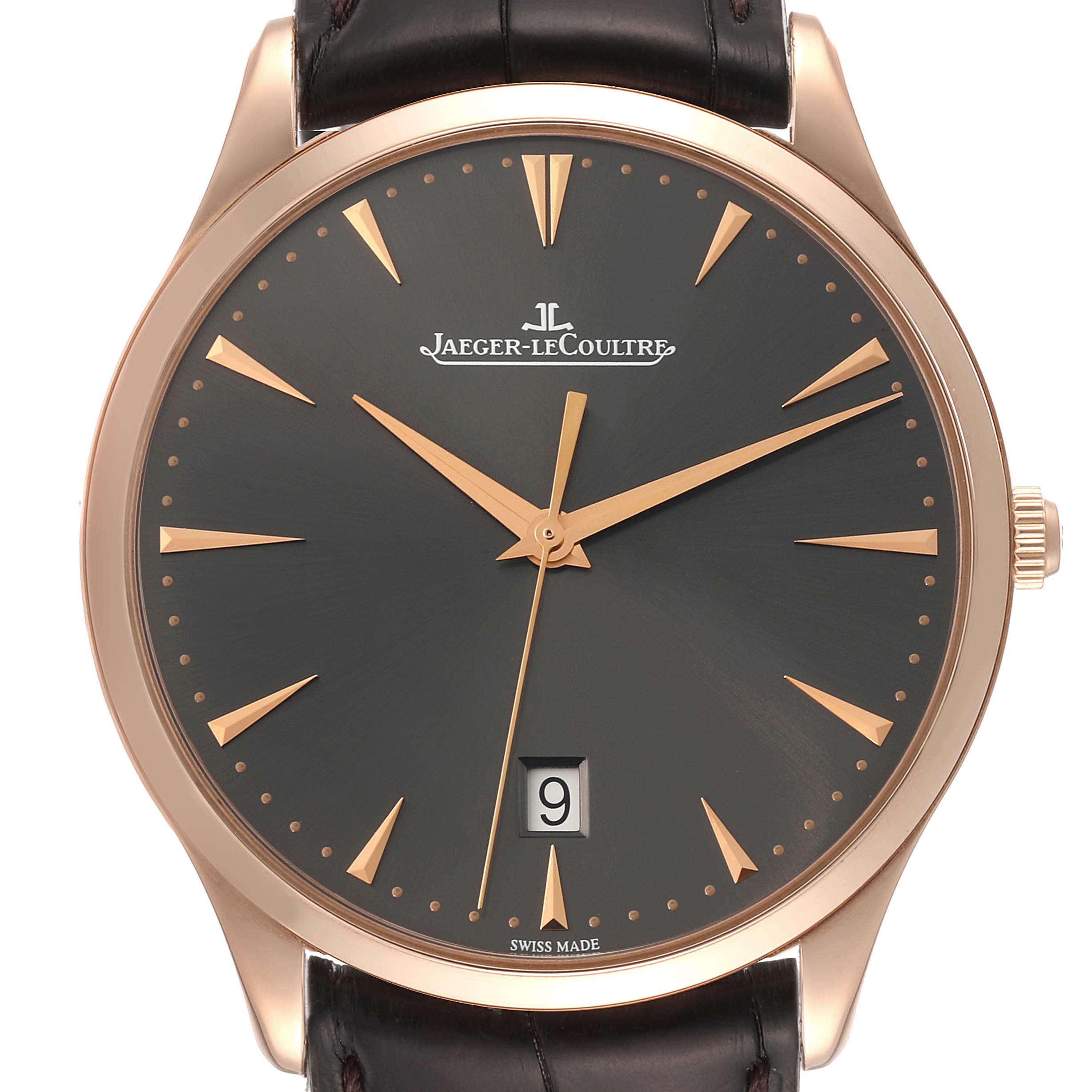 Jaeger Lecoultre Master Grande Ultra Thin Rose Gold Mens Watch 174.2.37.S