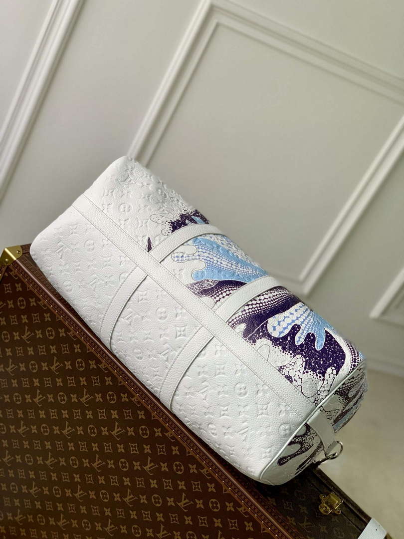 LV M21678 Louis Vuitton LV x YK Keepall Bandouli��re 50 Bag