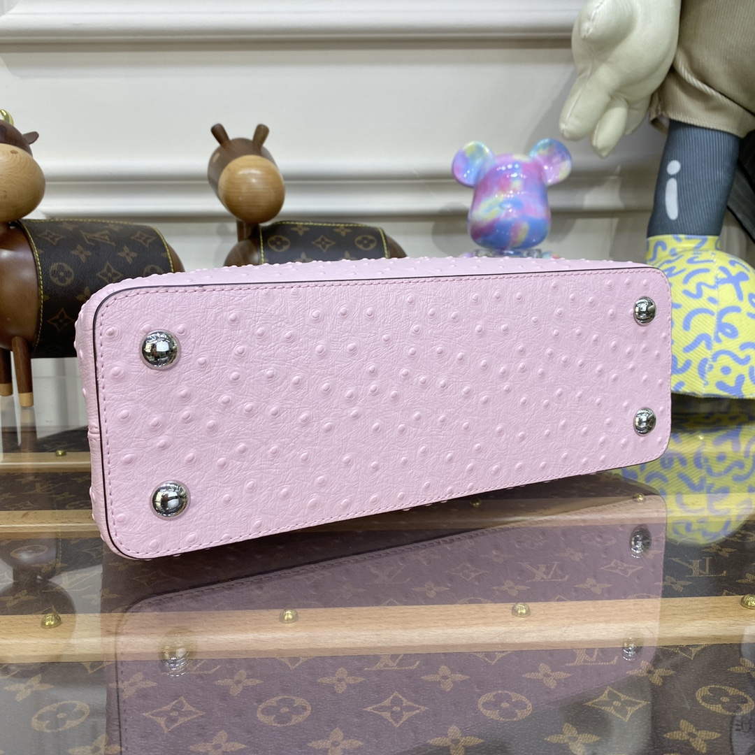 LV N81279 Louis Vuitton Capucines MM Handbag Rose Calypso