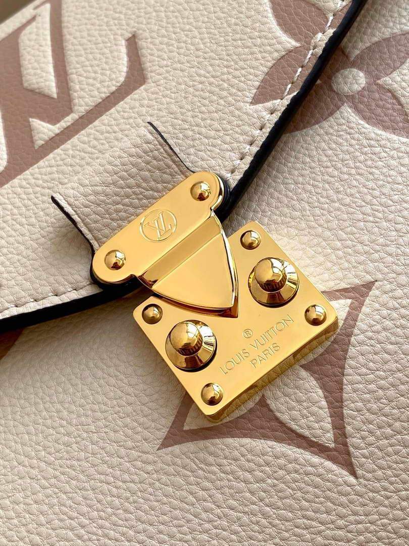 LV M45596 Louis Vuitton Pochette M��tis M45773 Bag Cream Pink