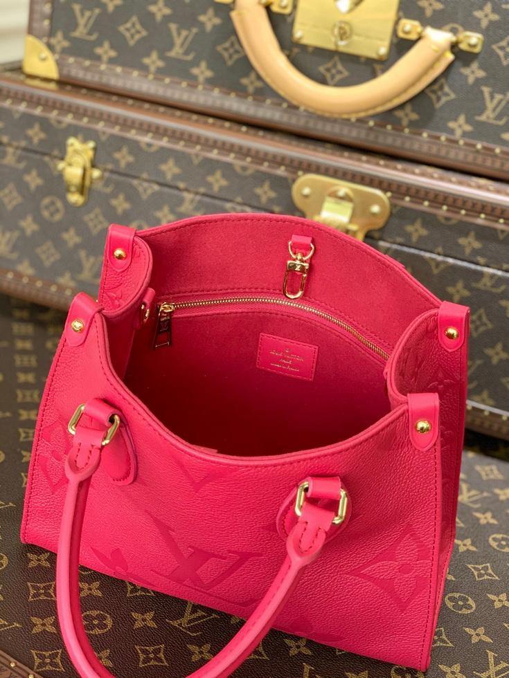 LV M45660 Louis Vuitton Onthego Pm Tote M45653 Bag Red