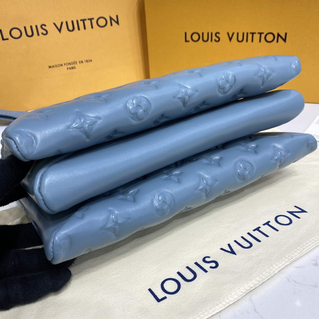 LV M21197 Louis Vuitton Coussin PM Bag haze blue