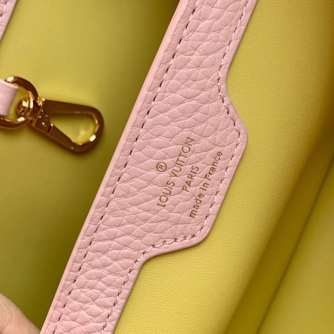 LV M23363 Louis Vuitton Capucines MM Handbag Jasmine Pink