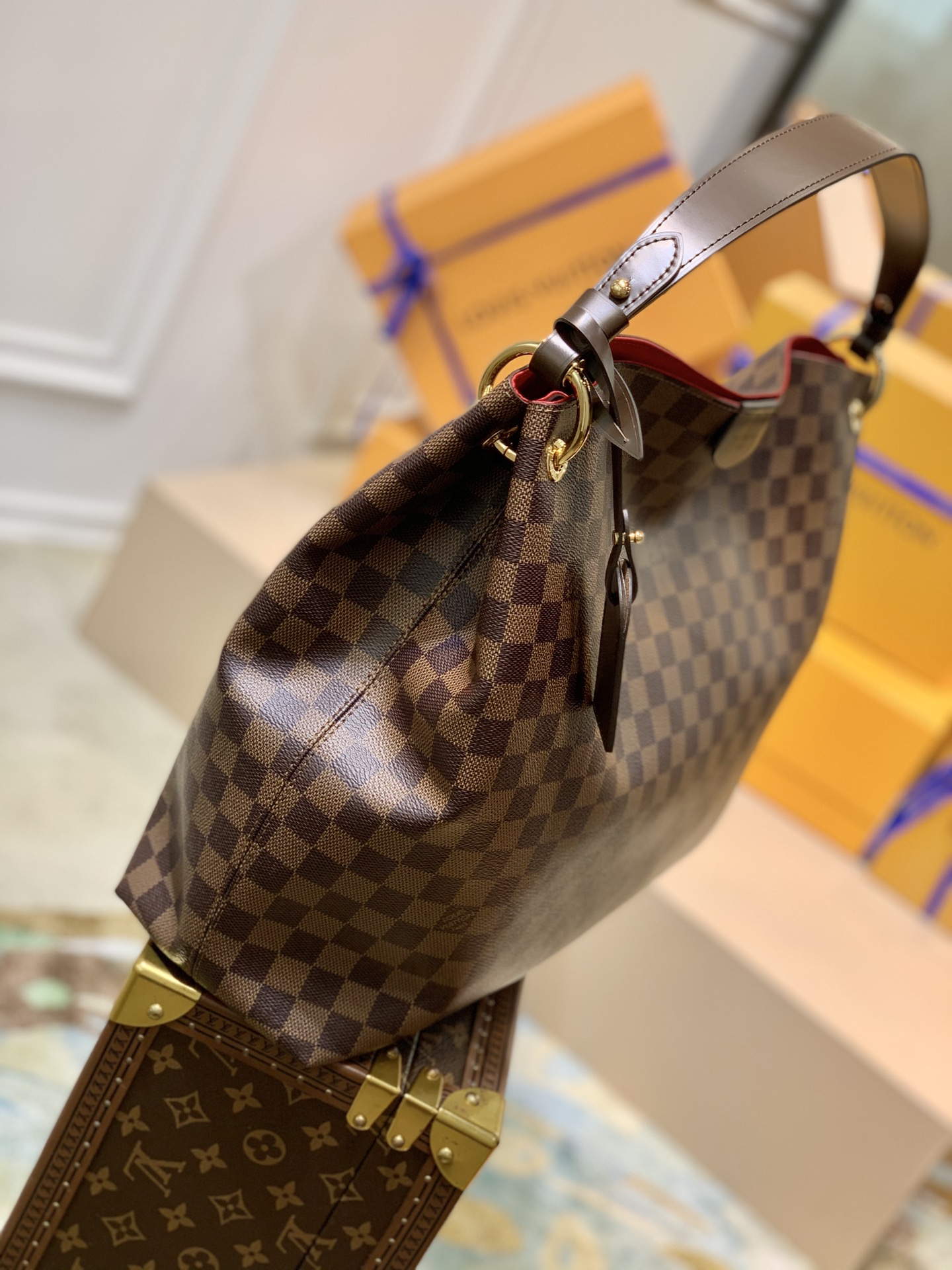 LV N44045 Louis Vuitton Graceful MM N42233 Damier Eb��ne