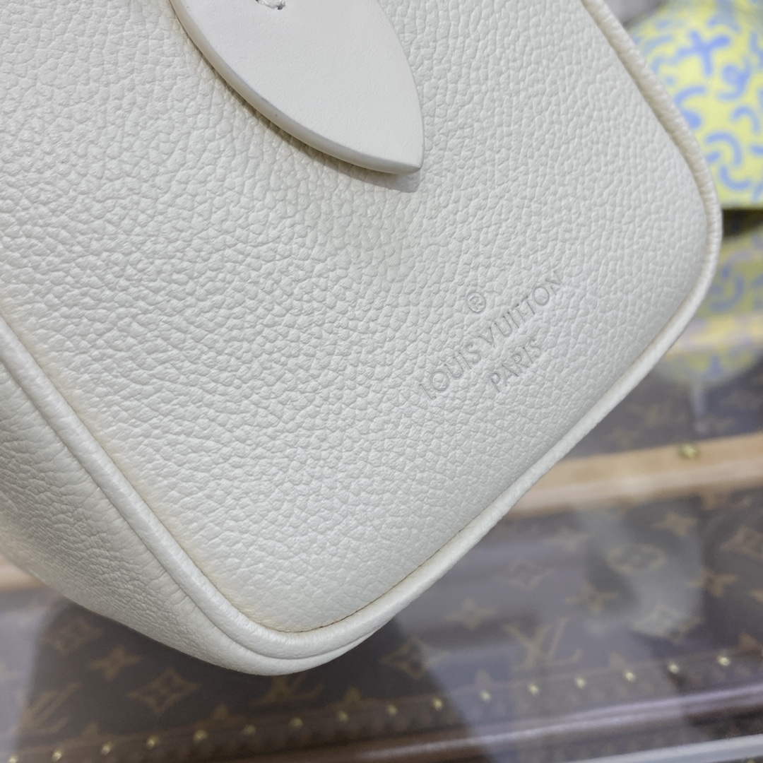 LV M58953 Louis Vuitton Speedy Bandouli��re 20 Bag White