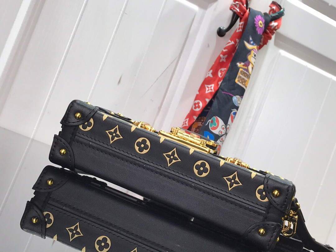 LV M44199 Louis Vuitton Petite Malle Monogram Black