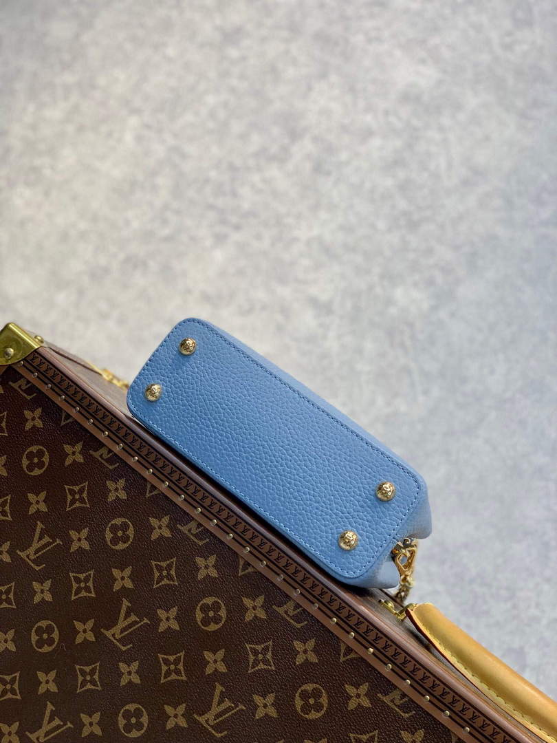 LV M59709 Louis Vuitton Capucines Mini Bag Blue