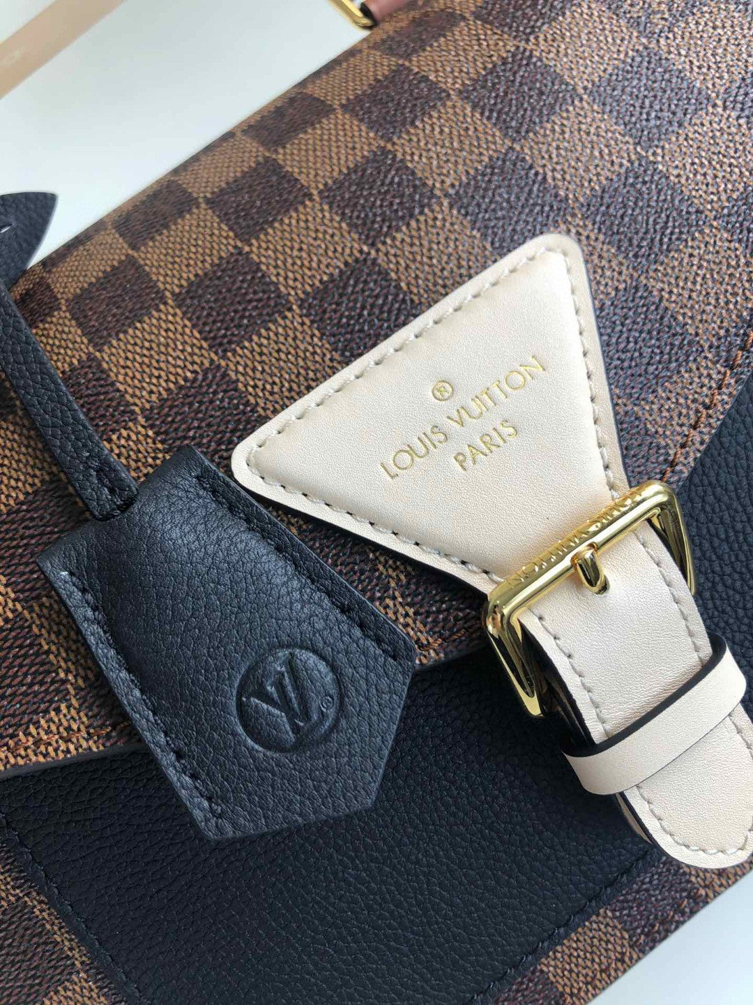Louis Vuitton N40148 LV Trendy Crossbody Bag Damier Ebene Black
