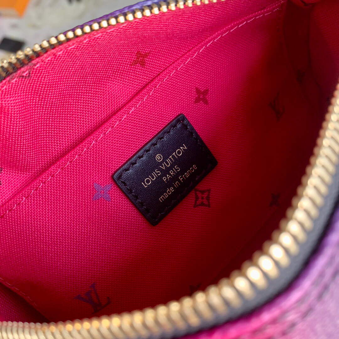 LV M59860 Louis Vuitton Papillon BB Handbag Midnight Fuchsia