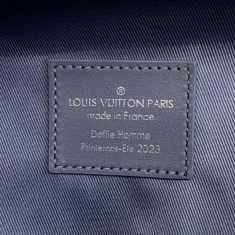 LV M21833 Louis Vuitton Handle Soft Trunk Bag Dark Shadow Grey