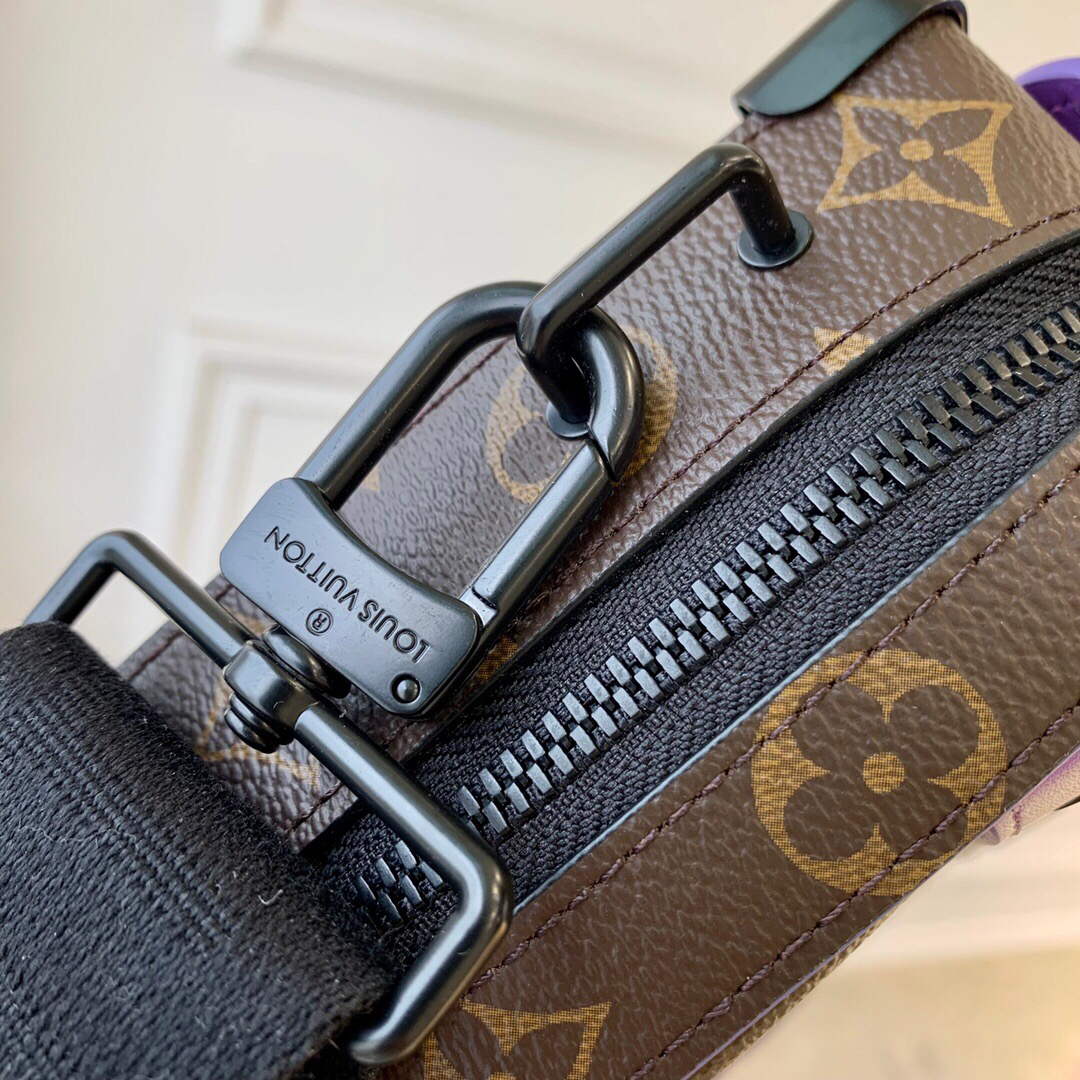 LV M46264 Louis Vuitton Handle Soft Trunk Bag Purple