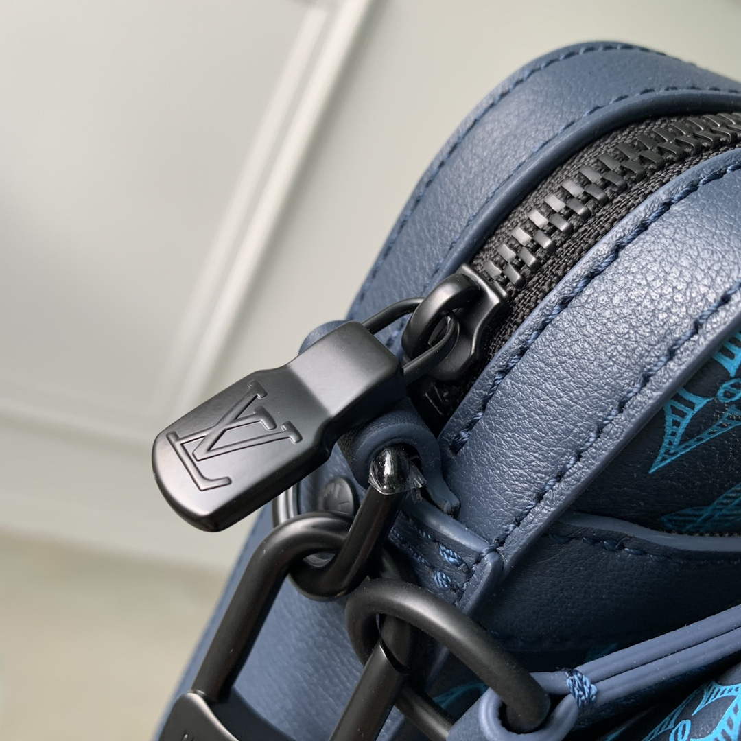 LV M46604 Louis Vuitton Trio Messenger Navy River Blue