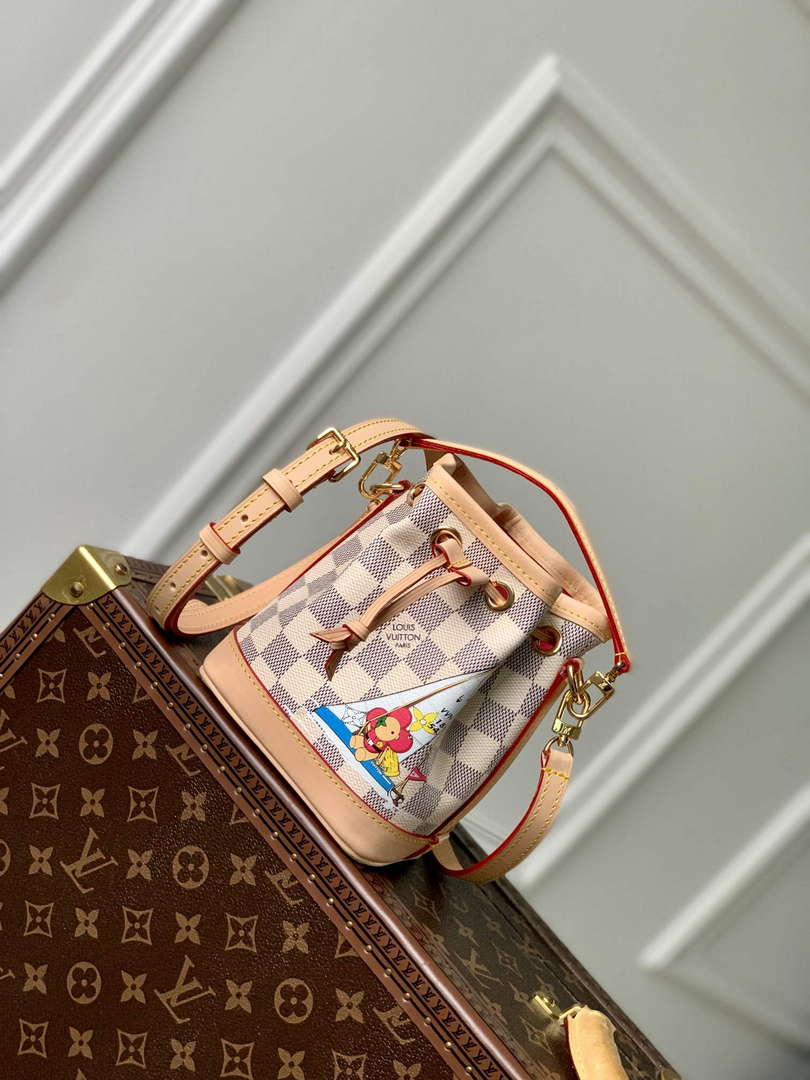 LV N40511 Louis Vuitton Nano No�� Bag Dragon Fruit Pink