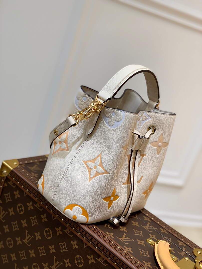 LV M45716 Louis Vuitton NONO BB Bag Cream/Saffron