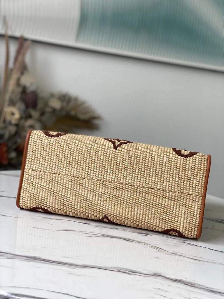 Louis Vuitton M57707 LV M57723 OnTheGo MM Tote Bag Tan