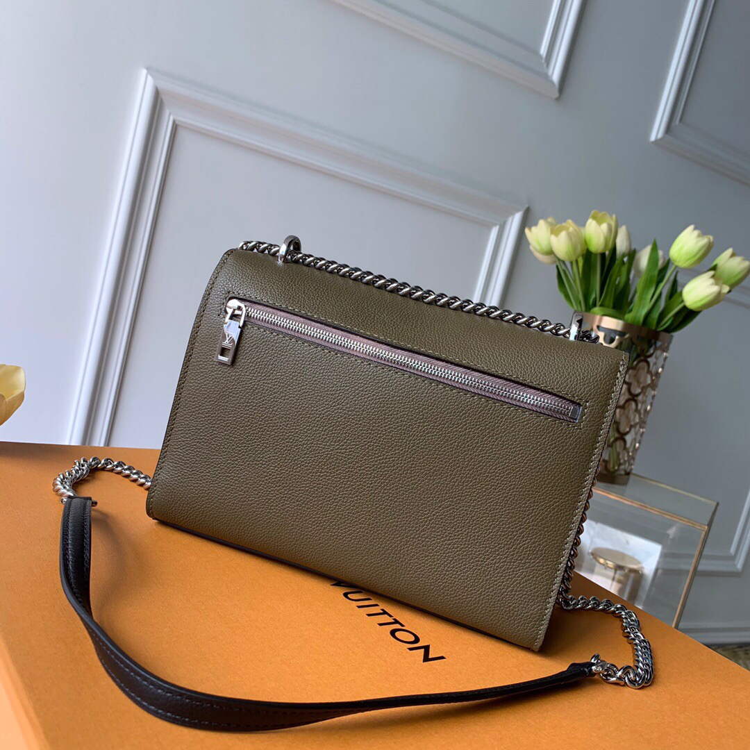 LV M56137 Louis Vuitton Mylockme Chain Bag dark green