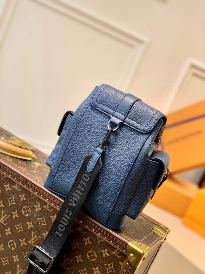 LV M58493 Louis Vuitton Christopher XS Bag Blue M58495