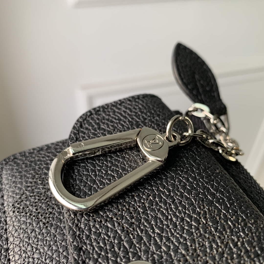 LV M81287 Louis Vuitton Card Holder Recto Verso Black