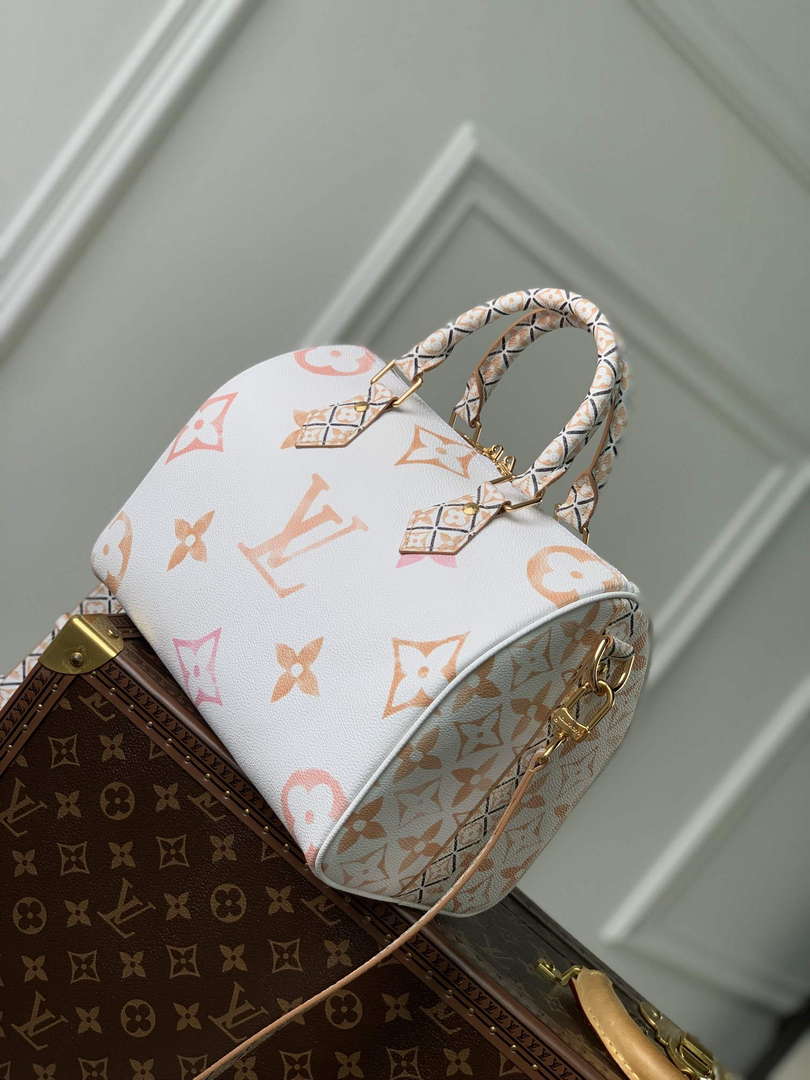 LV M22987 Louis Vuitton Speedy Bandouli��re 25 Handbag Beige