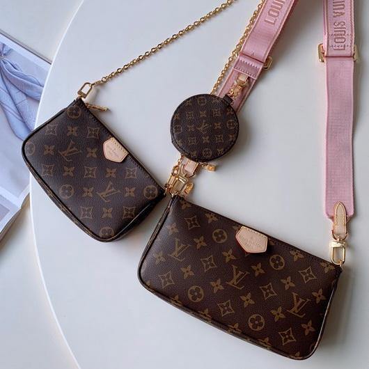 LV M44840 Louis Vuitton Multi Pochette M44813 Bag Pink
