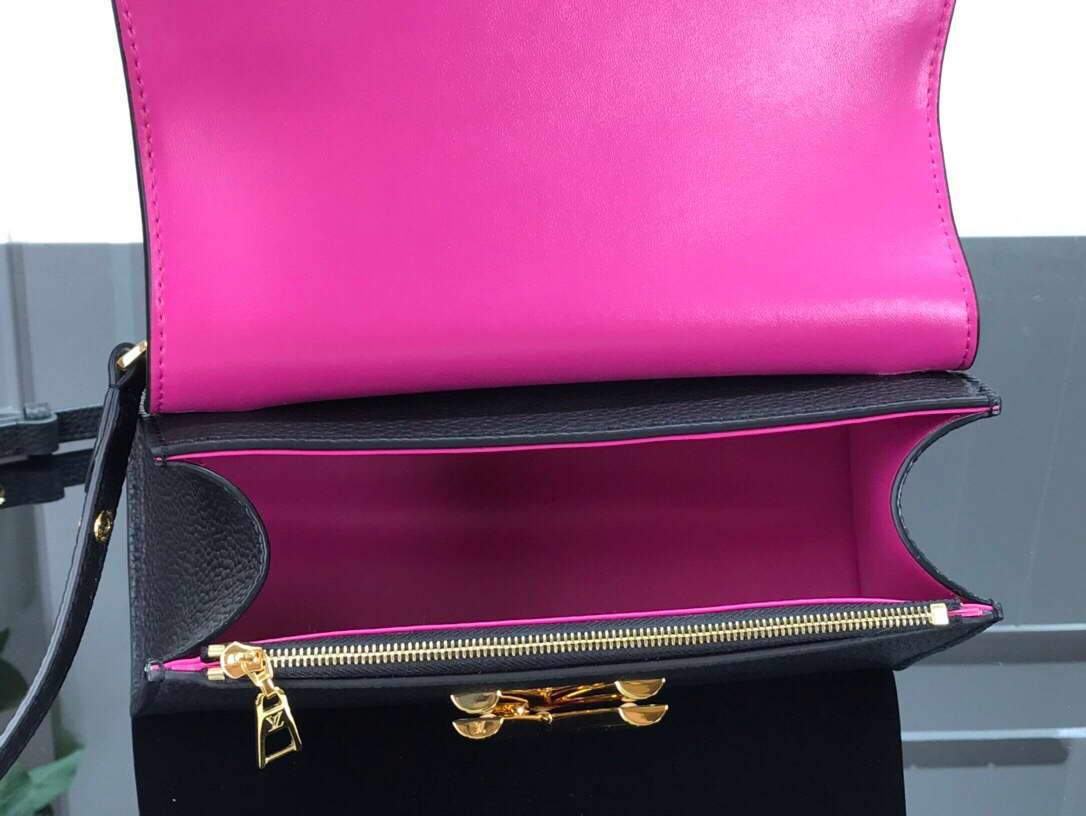 LV M57093 Louis Vuitton Twist one Handle PM M57214 Taurillon Leather Black