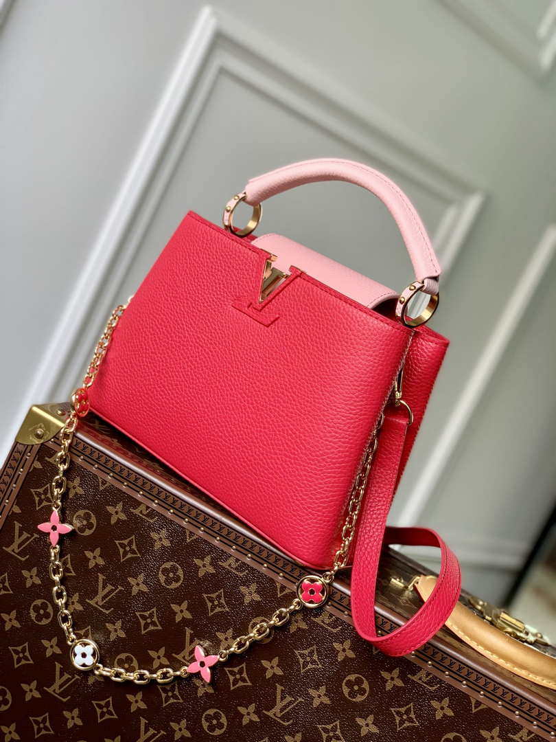 LV M20845 Louis Vuitton Capucines BB Handbag Red