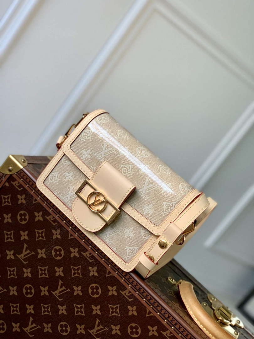 LV M22826 Louis Vuitton Mini Dauphine Handbag Beige