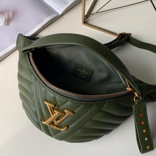 LV M53861 Louis Vuitton New Wave Leather Bumbag M55528 Green