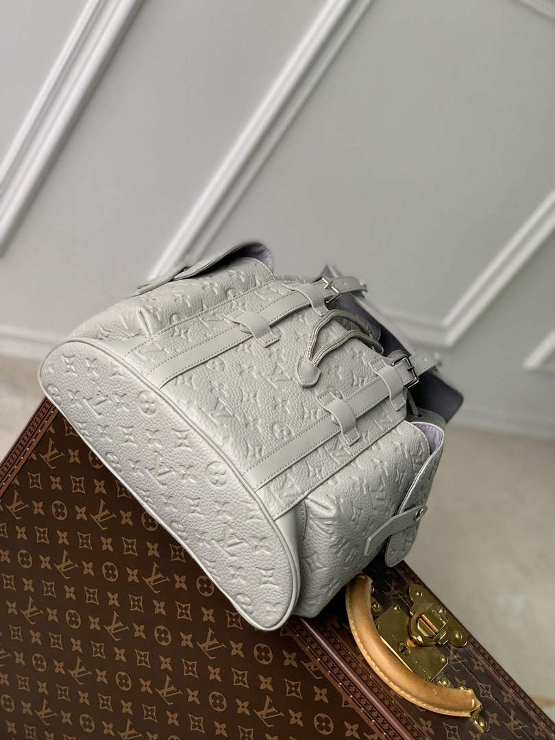 LV M23146 Louis Vuitton Christopher PM Backpack Mineral Gray