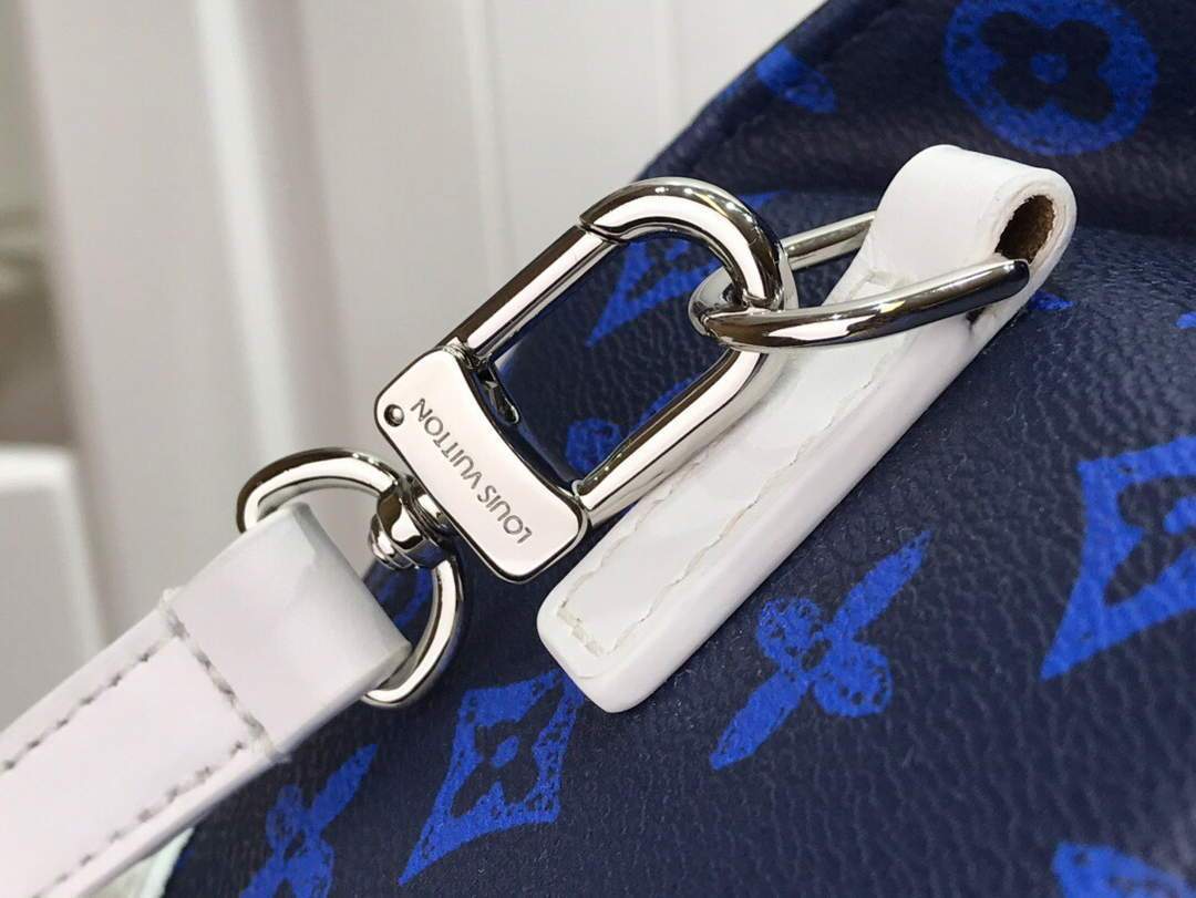 LV M46113 Louis Vuitton Carry It Bag 25cm Monogram Canvas Spring/Summer 2021 Collection Blue