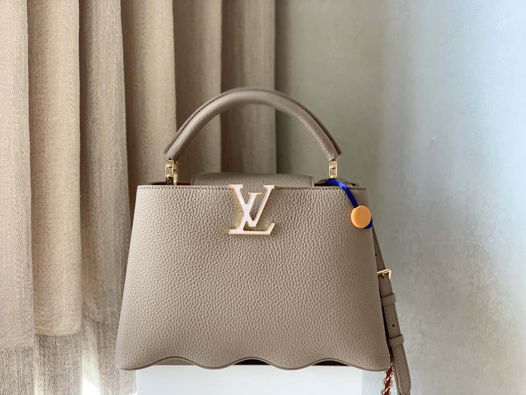 LV M22121 Louis Vuitton Capucines BB Handbag Gray