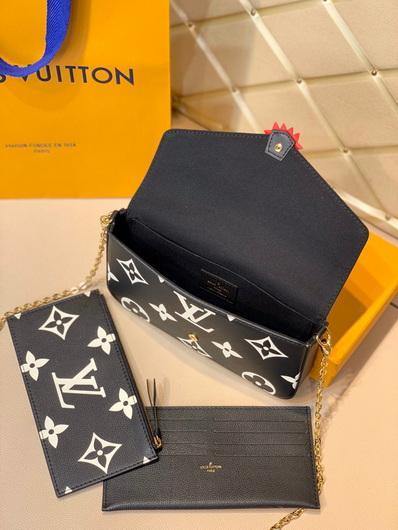 LV M69515 Louis Vuitton Crafty F��licie Pochette Black